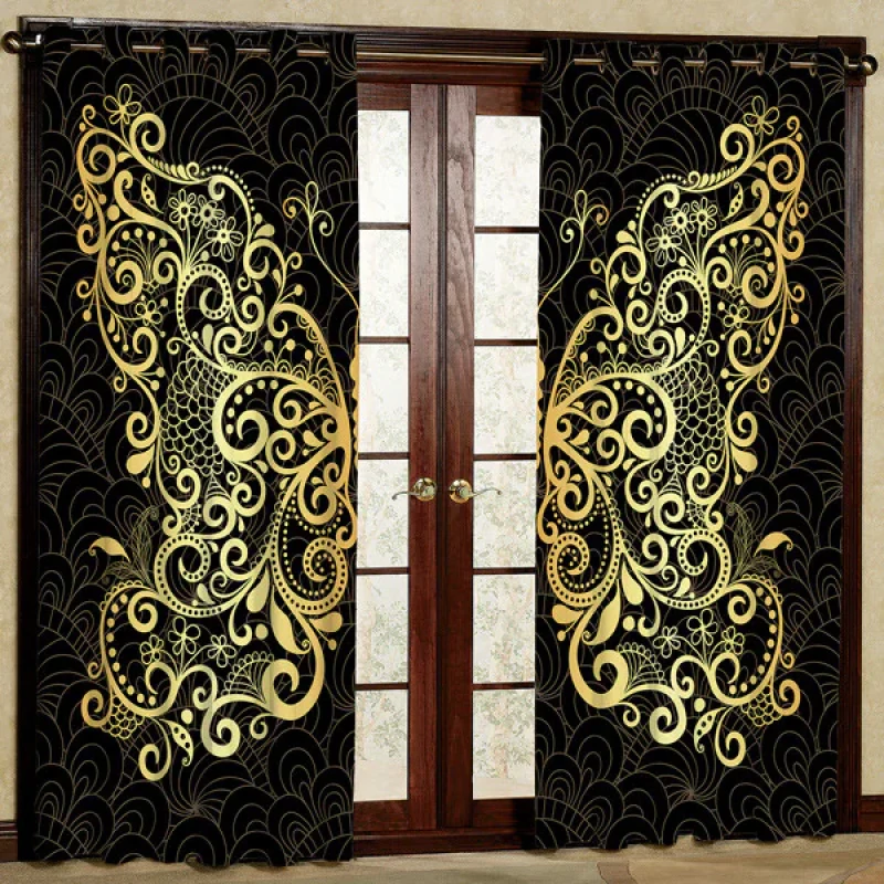 پرده مدل پروانه کد 1 سایز 280x140 سانتی متر