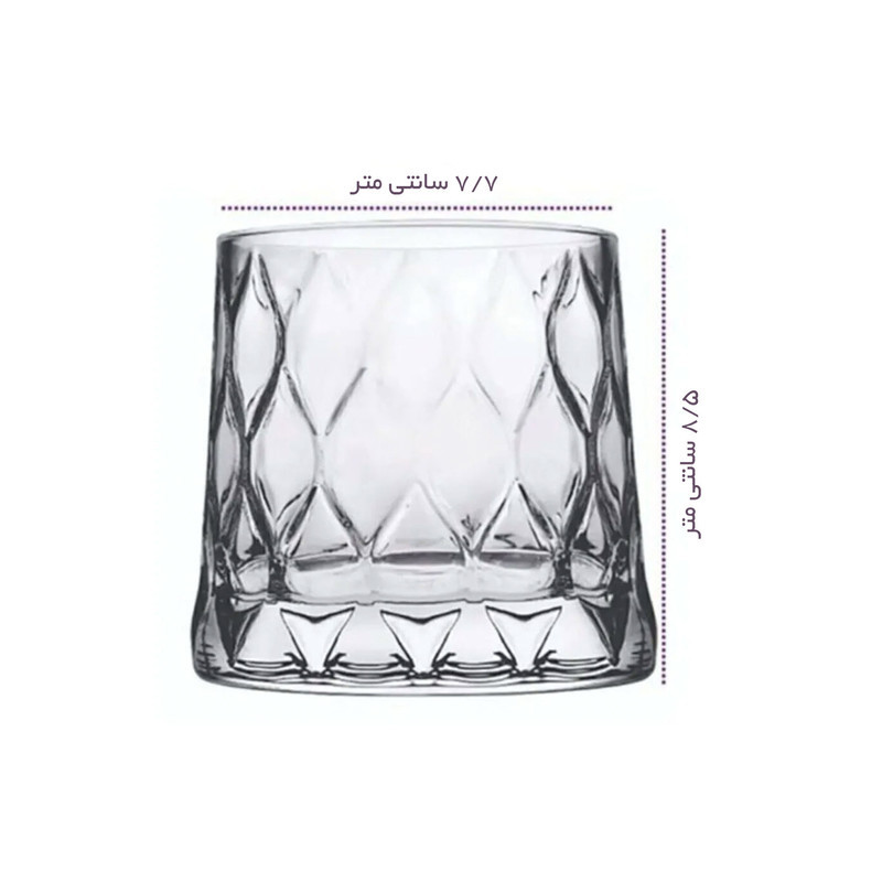 لیوان پاشاباغچه مدل Leafy کد 420194 بسته 4 عددی