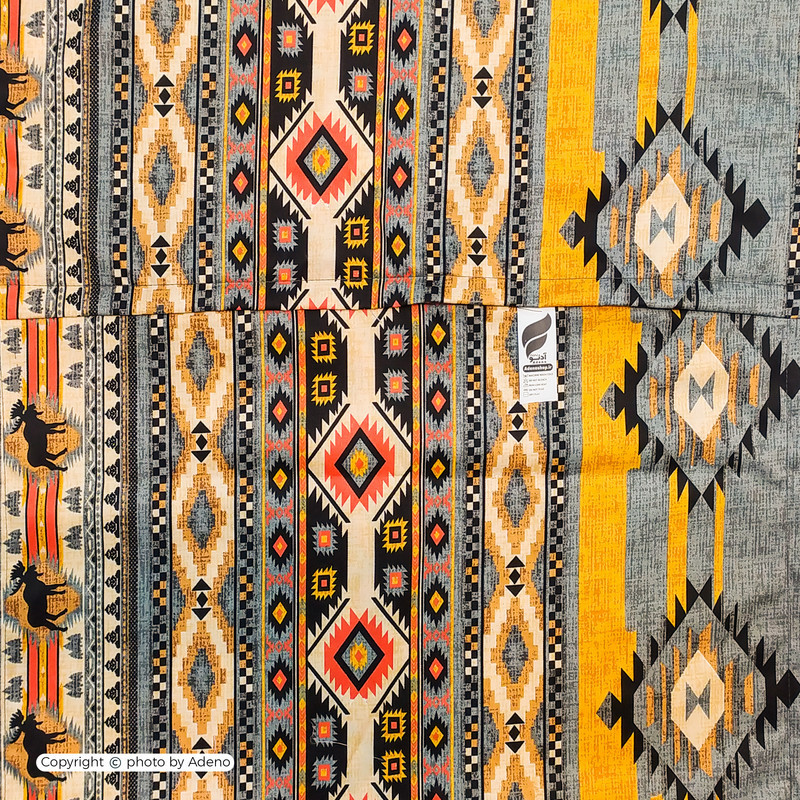کاور لحاف آدنو مدل قشقایی کد IR167 یک نفره سایز 160x220 سانتی متر