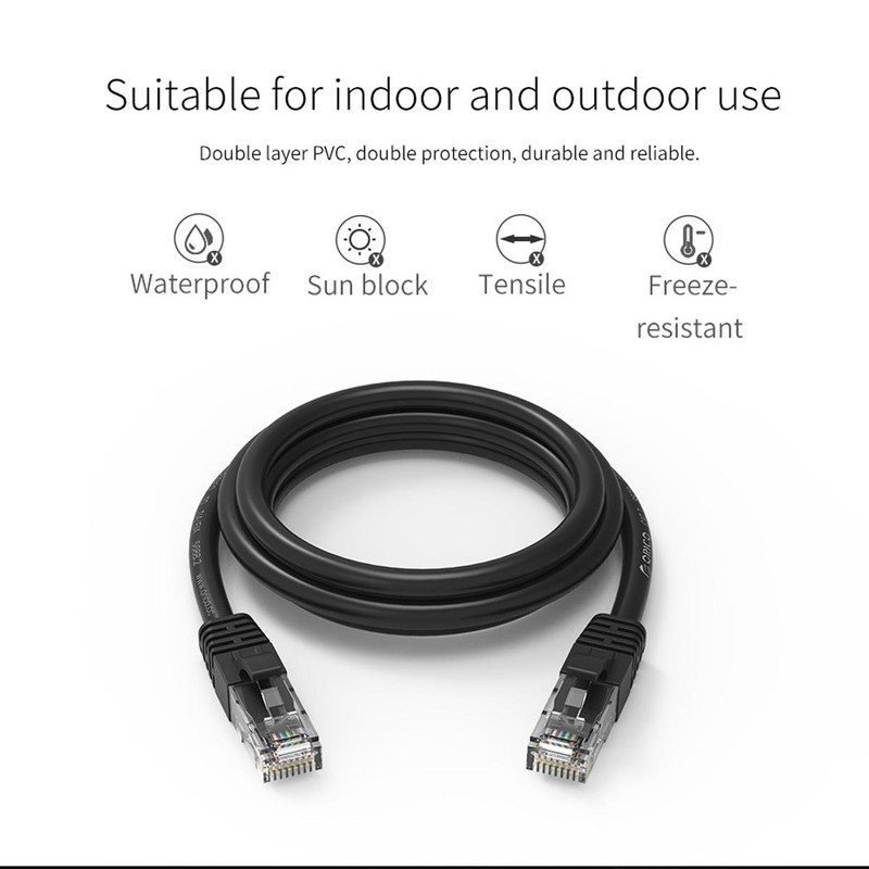 کابل شبکه CAT6 اوریکو مدل PUG-C6 طول 3 متر