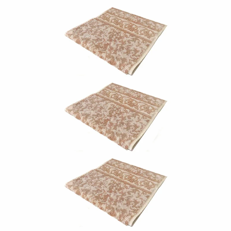 حوله دستی فرش مریم مدل Abr1 سایز 30x60 سانتی متر بسته 3 عددی