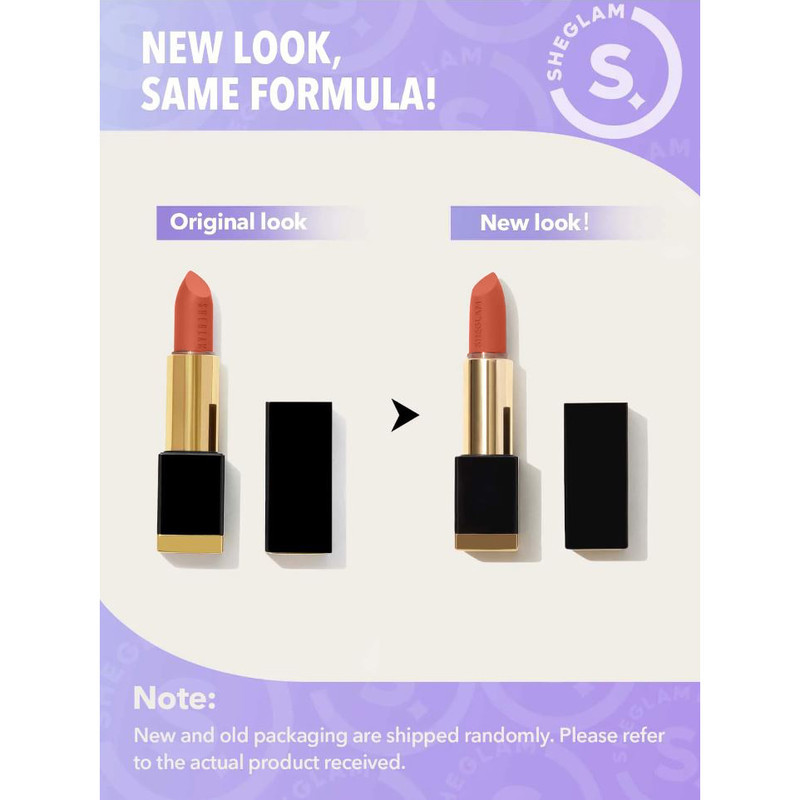 رژ لب جامد شیگلم مدل Matte Allure شماره Jet 51