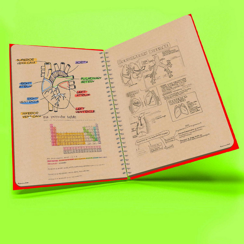 دفتر مستر راد مدل جانک ژورنال طرح اسکرپ بوک کد 1616 scrapbook