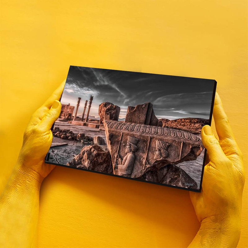 تابلو شاسی آواویز مدل نقش برجسته تخت جمشید کد 4G392