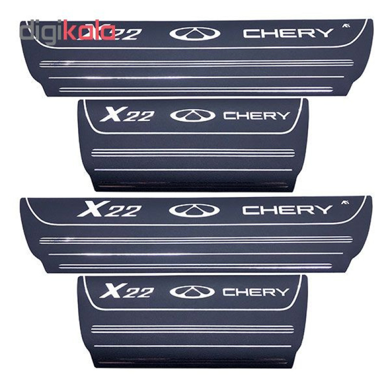 برچسب پارکابی خودرو کد SK22 مناسب برای ام وی ام X22 مجموعه 4 عددی