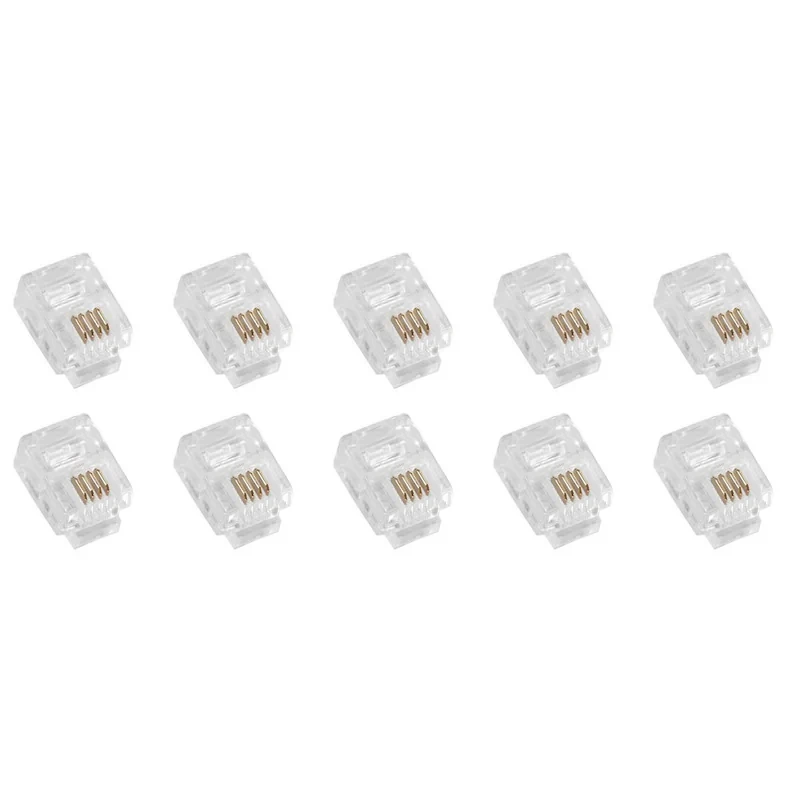 سوکت تلفن RJ11 کد HJ32 بسته 10 عددی