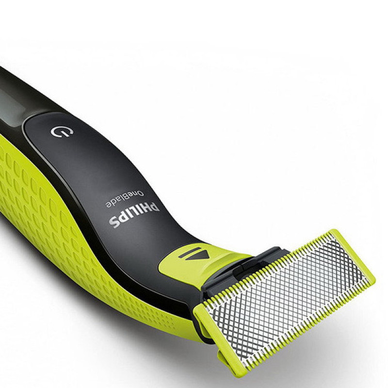ماشین اصلاح موی صورت و بدن فیلیپس مدل OneBlade QP2724 با تیغه کربن استیل، قابلیت استفاده خشک و مرطوب، شارژ با کابل USB و اصلاح دقیق تا 0.2 میلی‌متر