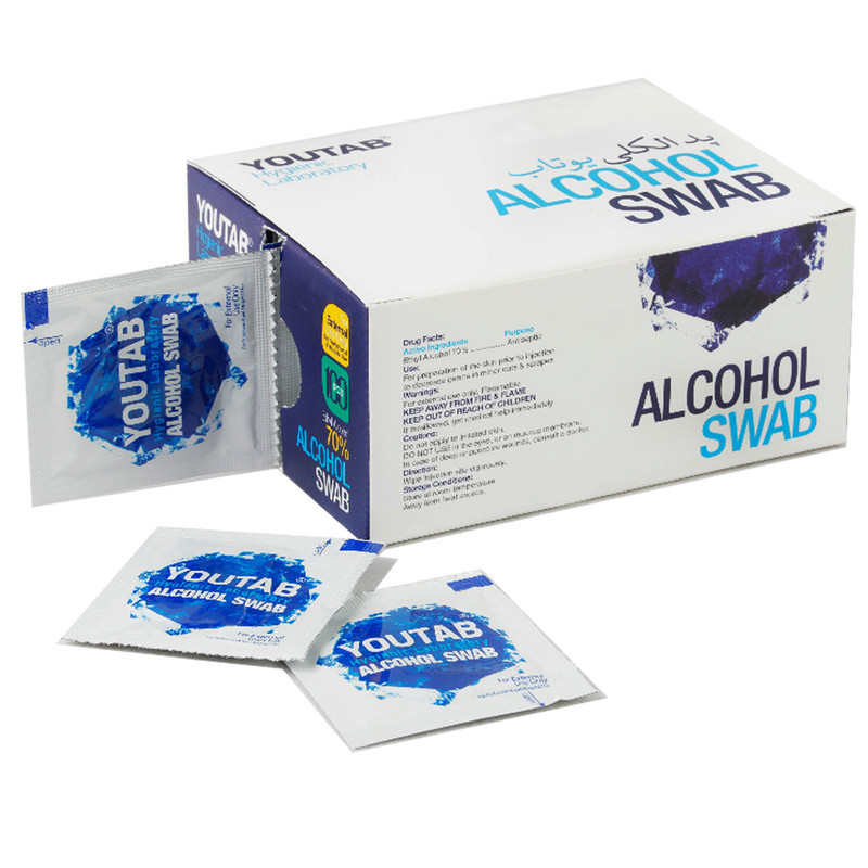 پد الکلی یوتاب مدل Antiseptic 12 مجموعه 12 عددی