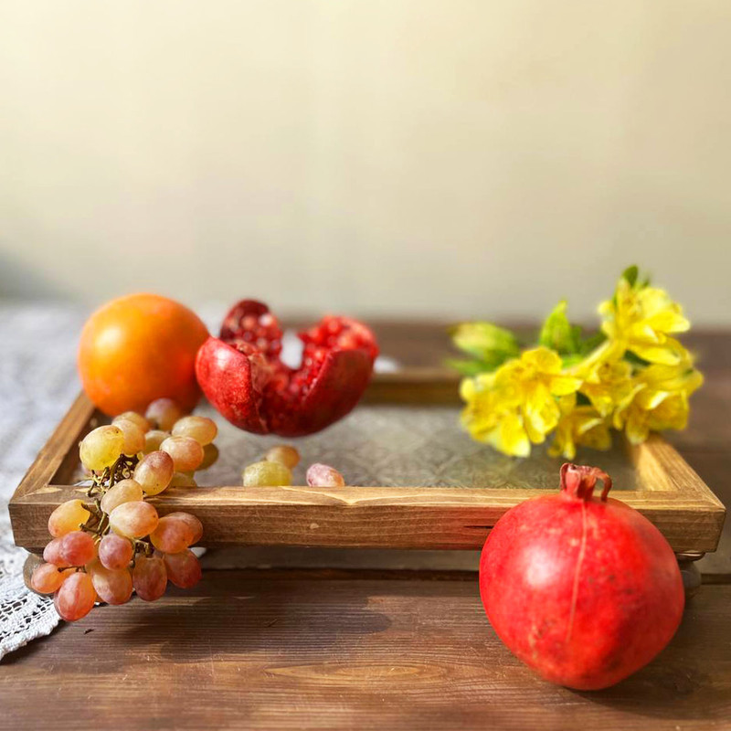 سینی بدون دسته مدل آوازه سایز 31×15 سانتی متر
