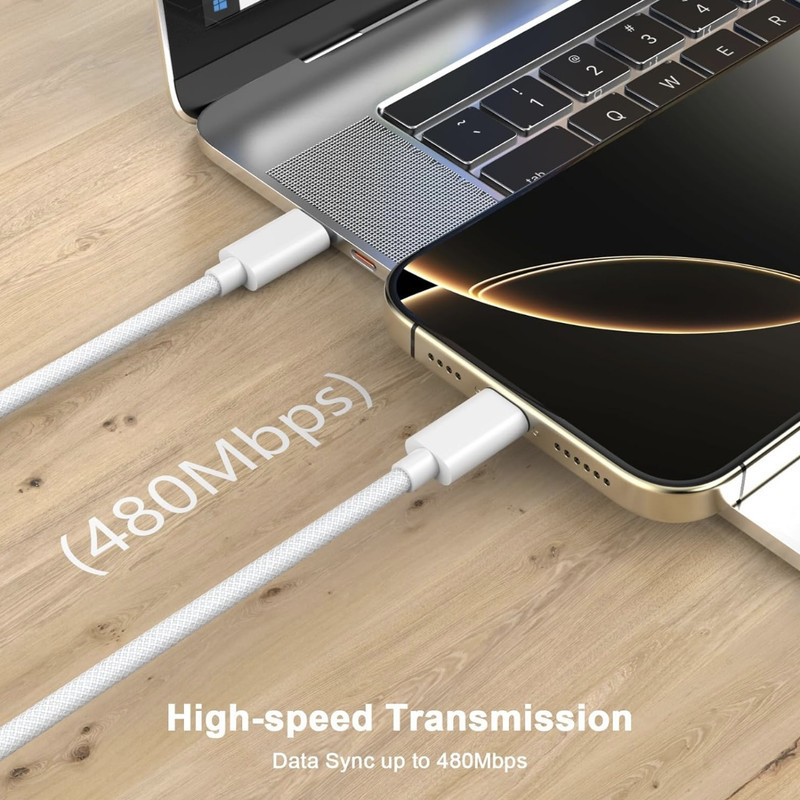 کابل USB-C مدل iPhone16 Pro Max 60W-C طول 1 متر
