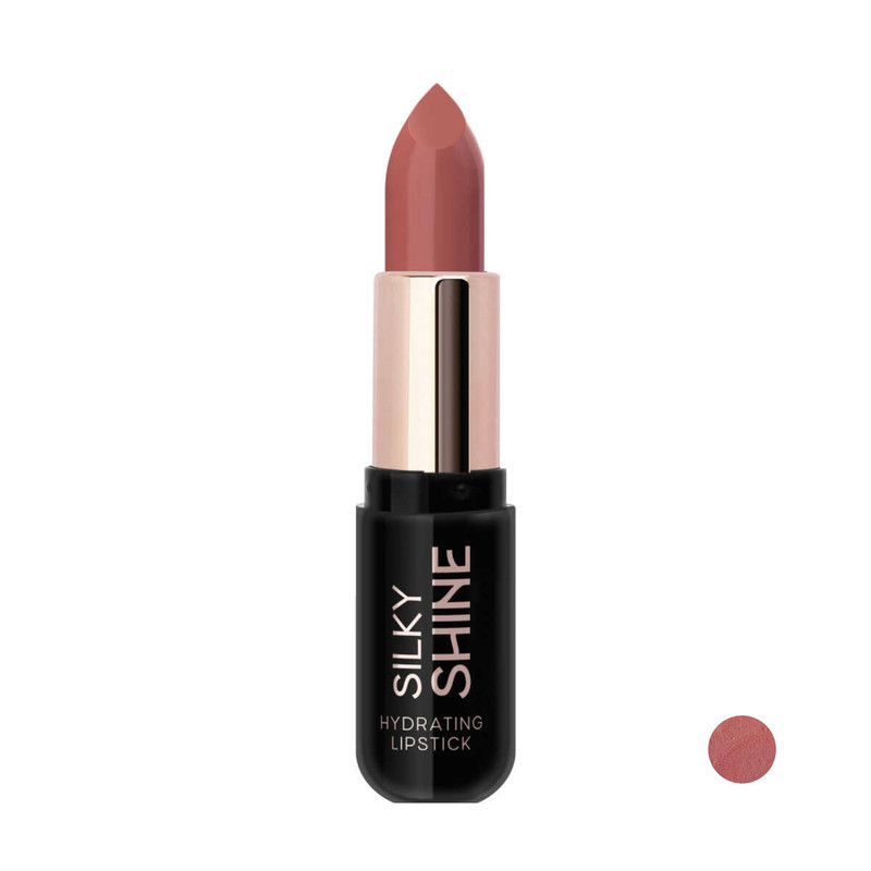 رژ لب جامد براق گلدن رز مدل Silky Shine شماره 211