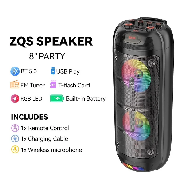 اسپیکر بلوتوثی قابل حمل سینگ ای مدل zqs 8270