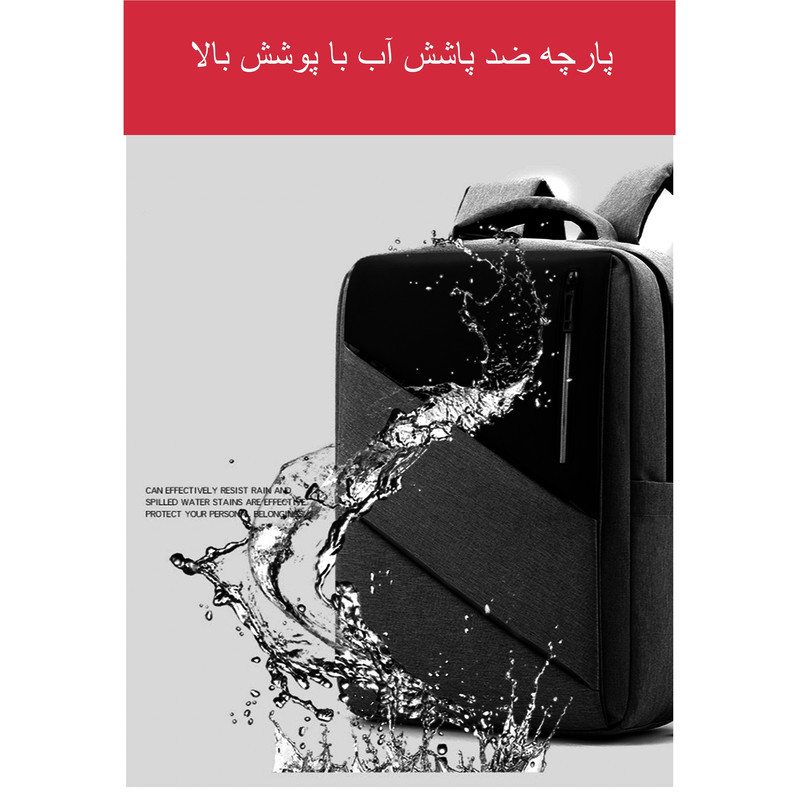 کوله پشتی لپ تاپ آلوا مدل 102203 مناسب برای لپ تاپ  15.6 اینچی