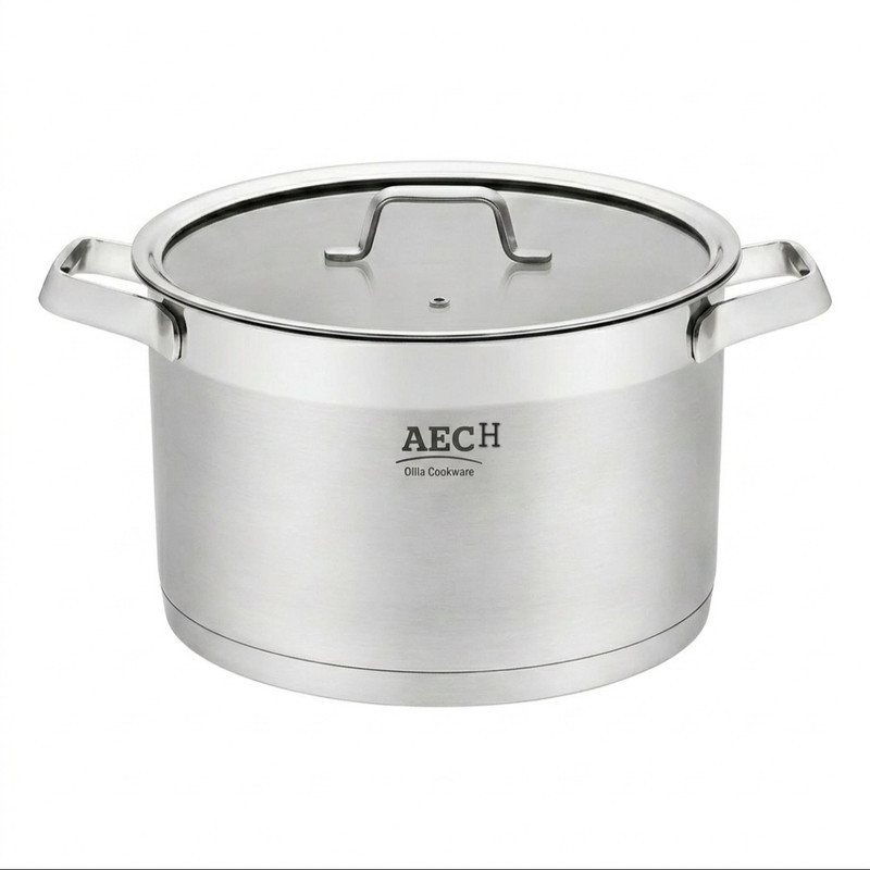 سرویس قابلمه و تابه استیل ۹ پارچه آ ای سی اچ مدل RW-12138