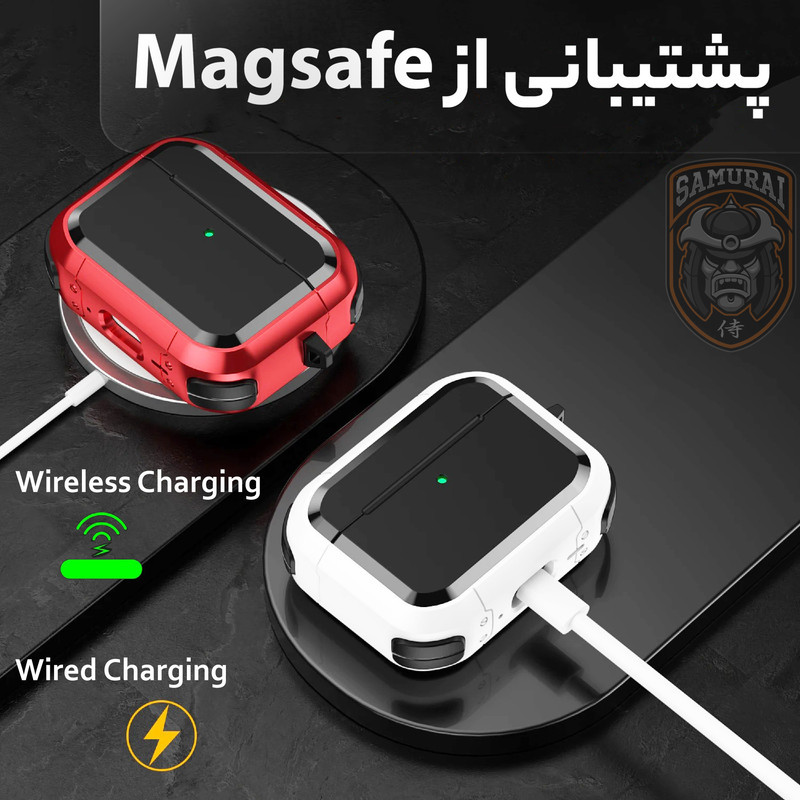 کاور سامورایی مدل Quad-43 مناسب برای کیس اپل Airpods Pro 3