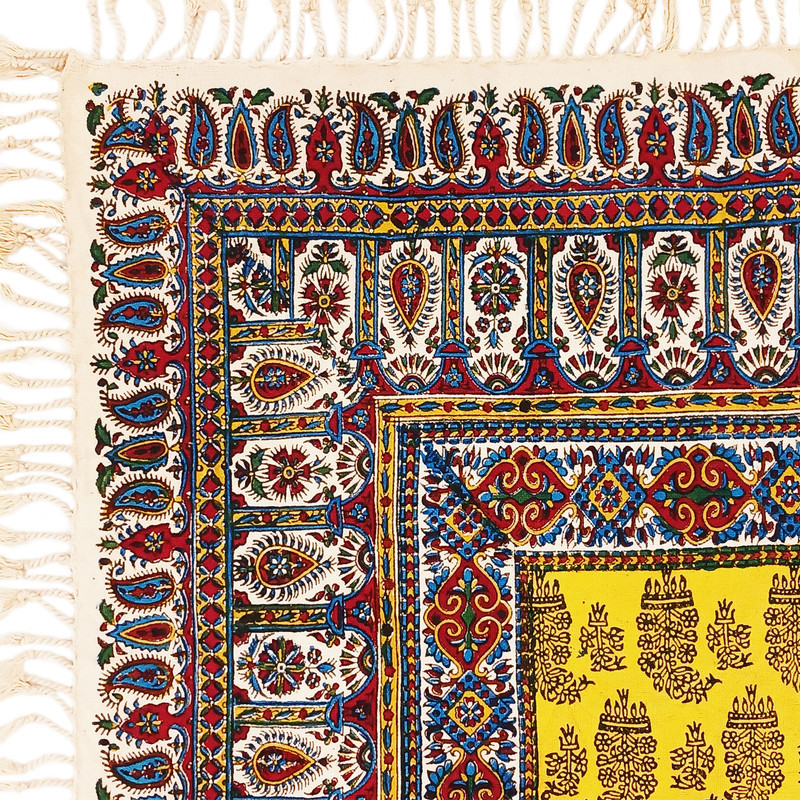 رومیزی قلمکار مدل ترنج 2