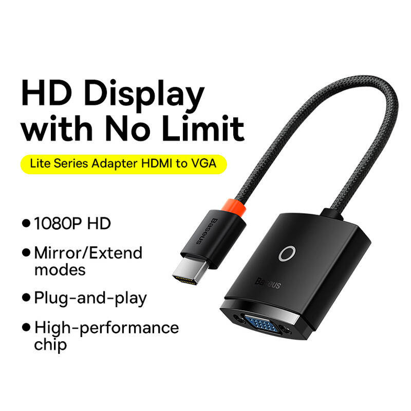 تبدیل HDMI به VGA باسئوس مدل WKQX01010