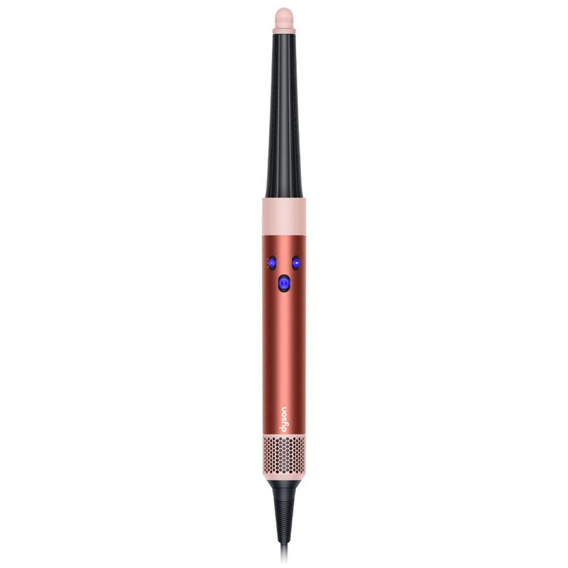 سشوار برس‌دار حالت‌دهنده 1300 وات دایسون مدل Airwrap id HS08، موتور AC، وزن 650 گرم، دارای سری شانه‌دار، سری برس‌دار گرد پهن، خشک‌کن ملایم با ویژگی فرکنندگی، صاف‌کنندگی، حجم‌دهندگی، با قابلیت فناوری تولید یون