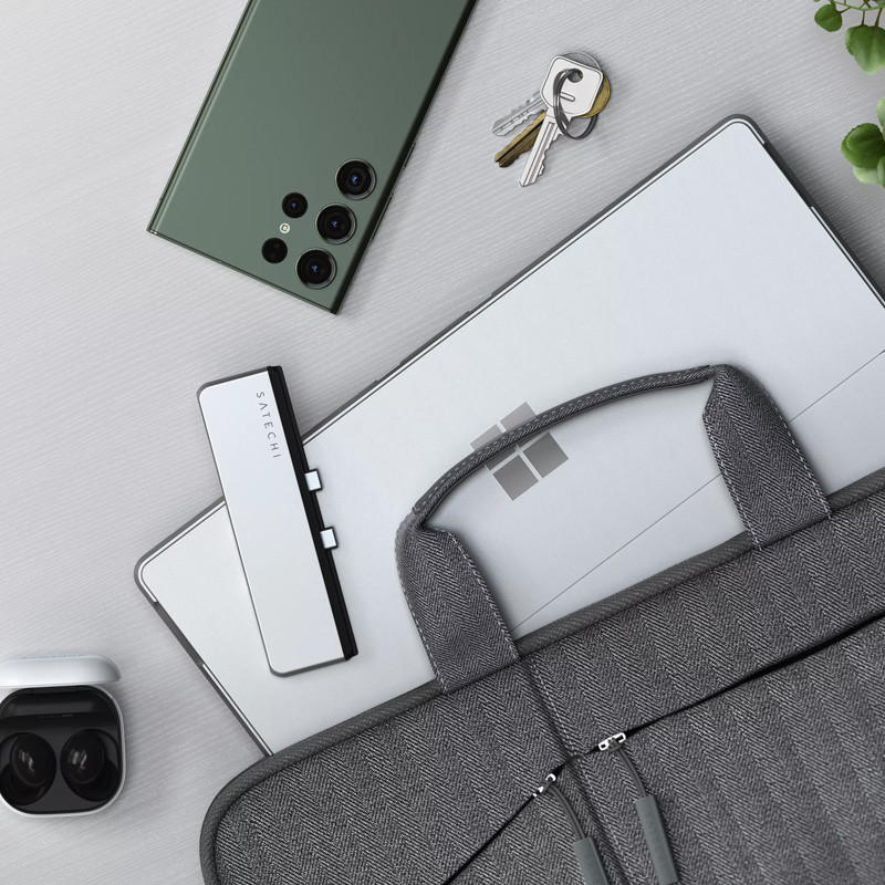 هاب 6 پورت ساتچی مدل DUAL USB-C Surface Pro 9