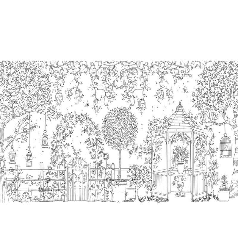 دفتر رنگ آمیزی مدل Secret Garden