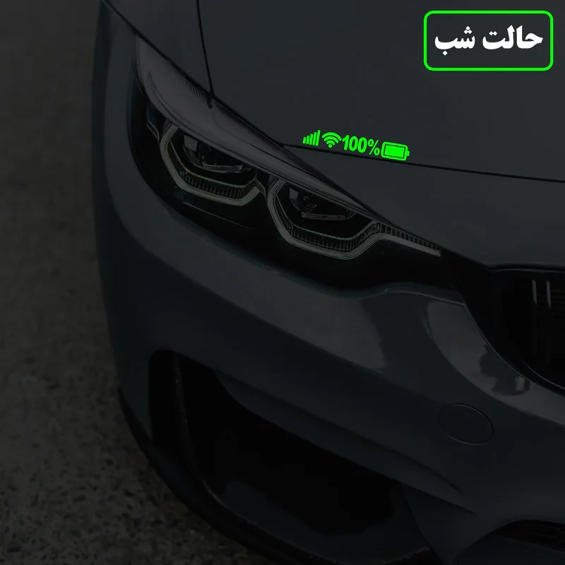 برچسب بدنه خودرو مدل شب تاب طرح نوتیفیکیشن کد CK