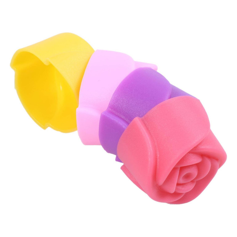 کپسول کاپ کیک و ژله مدل گل مجموعه 6 عددی