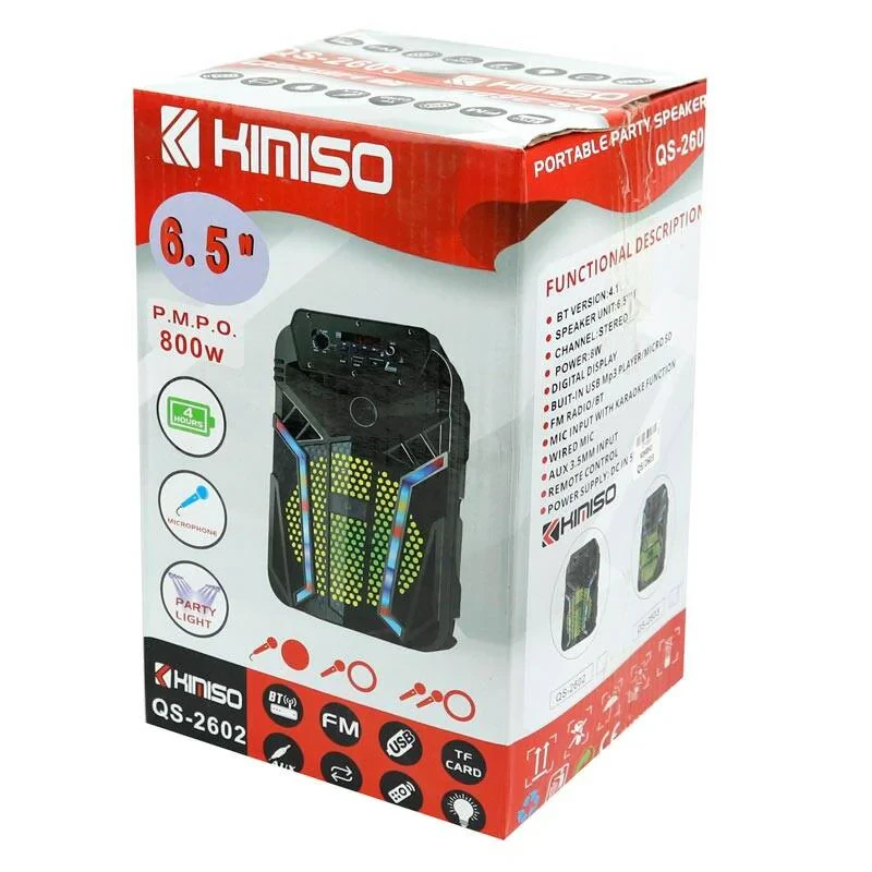 اسپیکر بلوتوثی قابل حمل کیمیسو مدل QS-2603