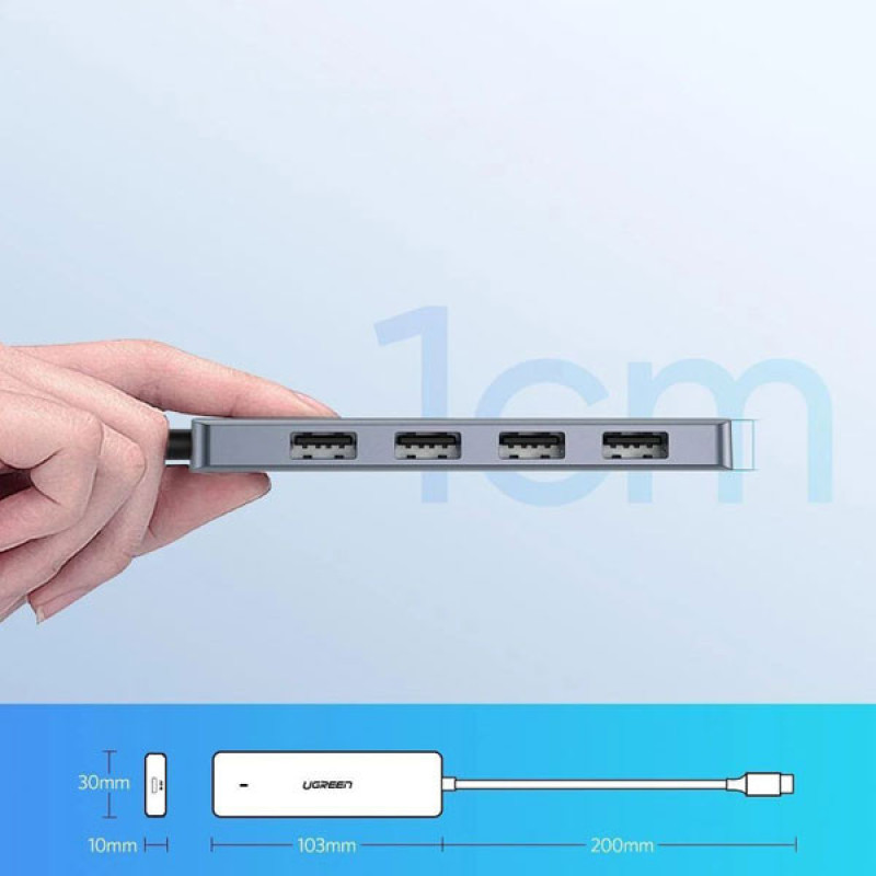 هاب 4 پورت USB-C یوگرین مدل UG-70336