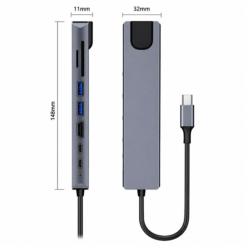 هاب 8 پورت USB-C هارمن مدل HDTV-ADAPTER
