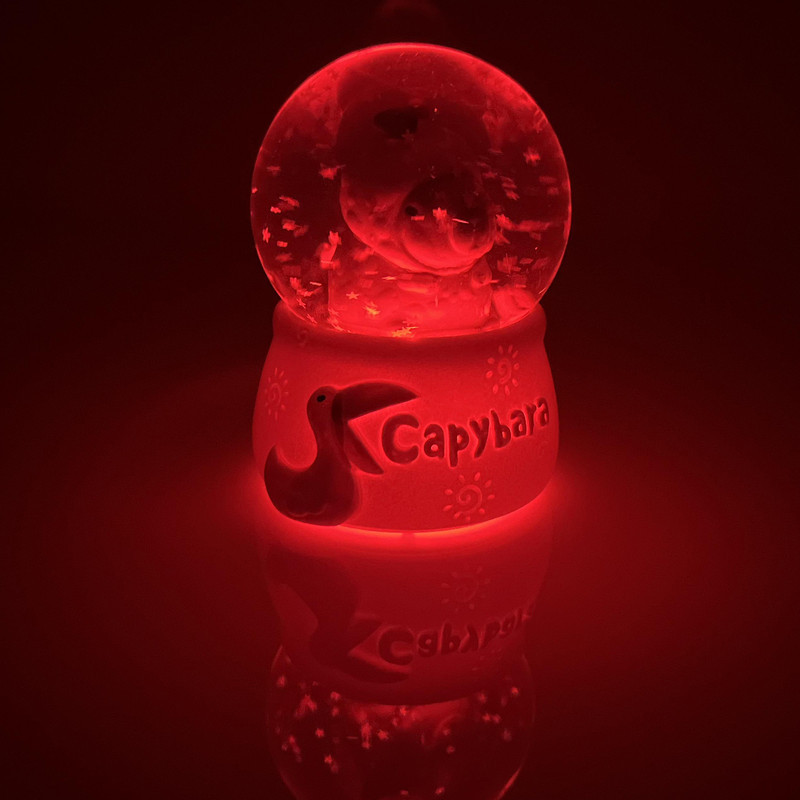 گوی مدل چراغدار Capybara طرح کوالا هویج عاشق کد D1623.11.S600