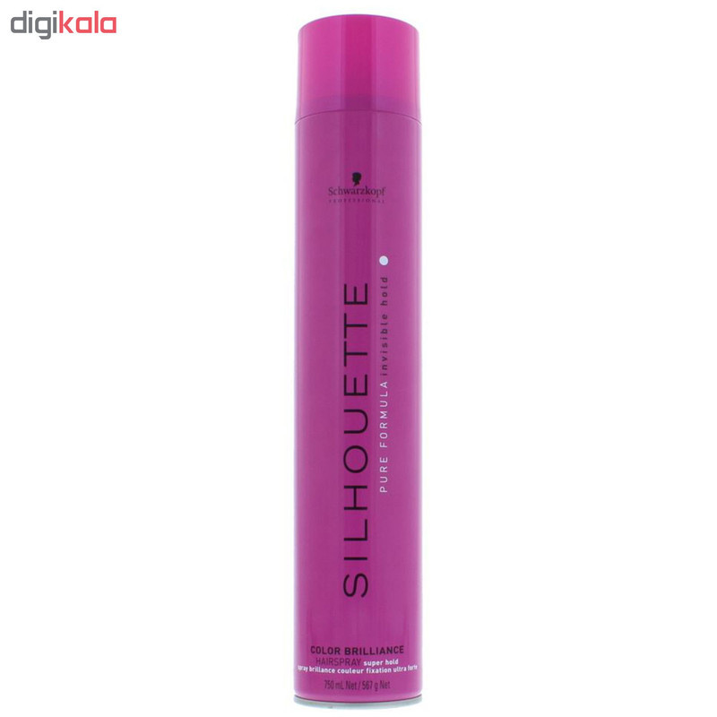 اسپری حالت دهنده مو شوآرزکوف مدل Professional Silhouette Colour Brilliance حجم 750 میلی لیتر