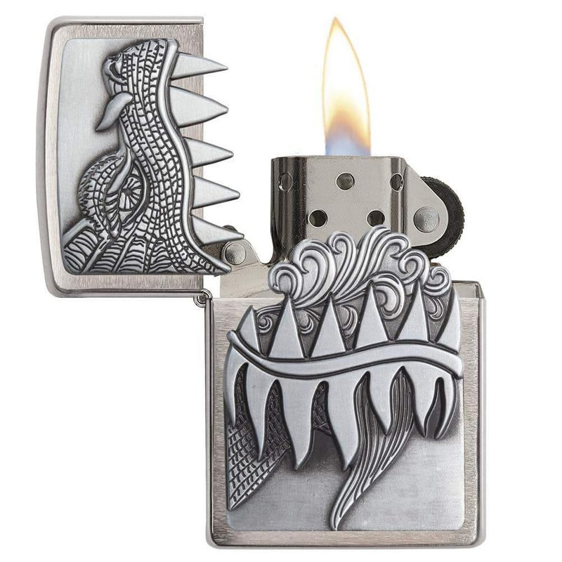 فندک بنزینی زیپو مدل Fire Breathing Emblem Dragon