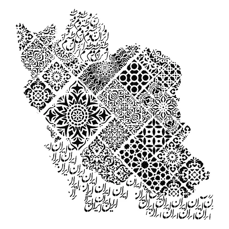 شابلون طرح ایران کد C38