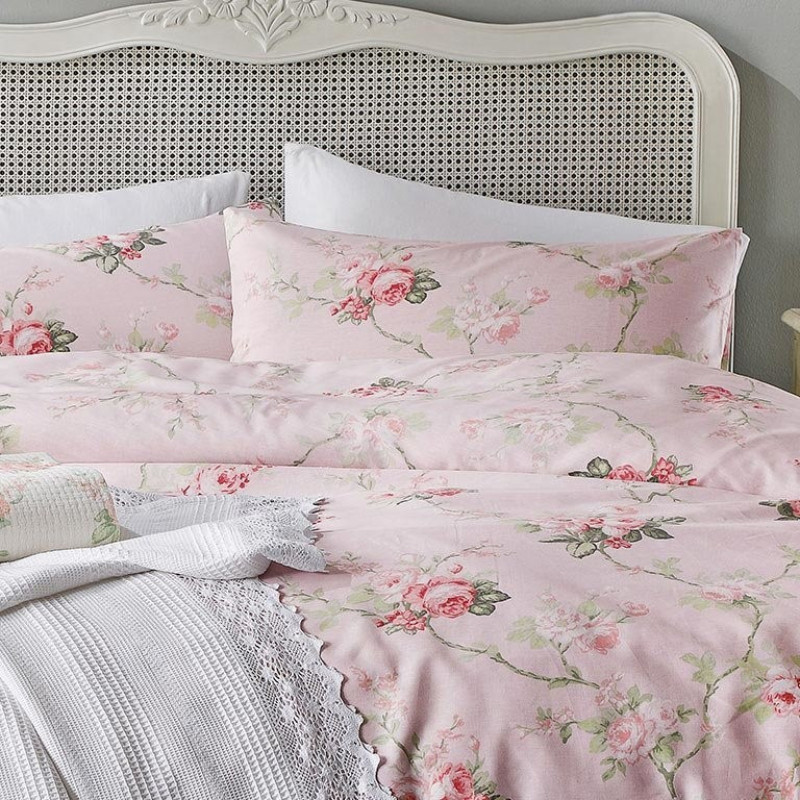 سرویس ملحفه انگلیش هوم مدل Vanity Rose دو نفره 3 تکه