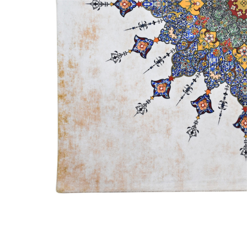 رومیزی مدل مخمل طرح فرش کد 104