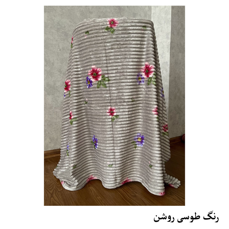 پتو مسافرتی 1 نفره هنرمند مدل بابونه سایز 200x160 سانتی‌متر