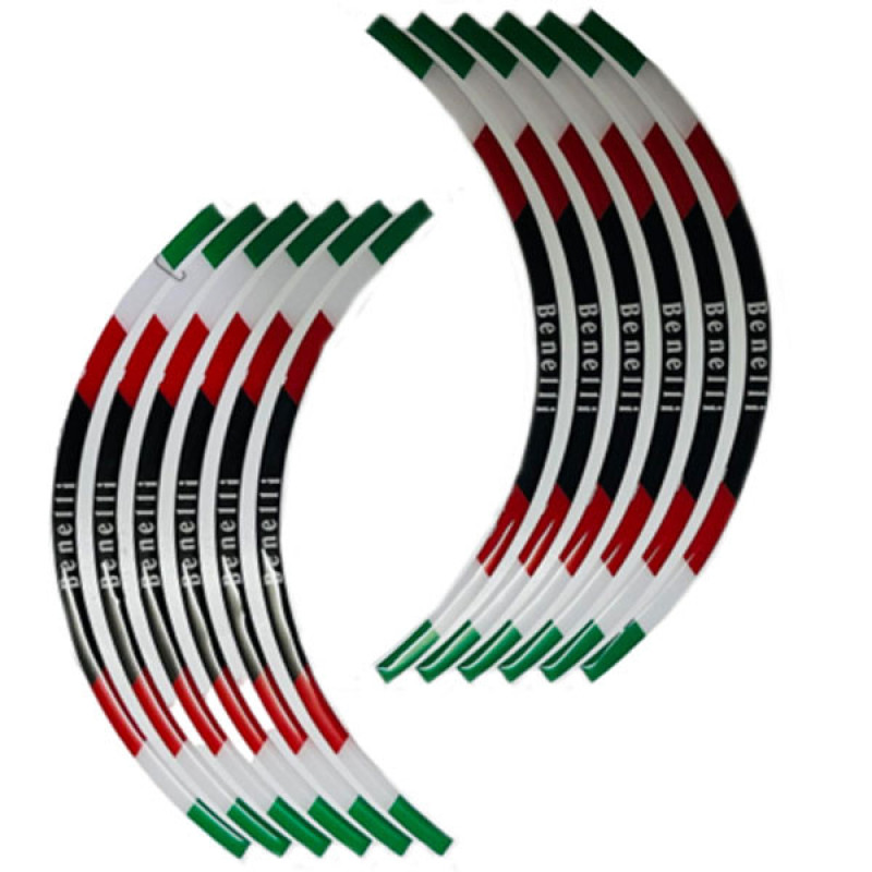 پد برچسب دور رینگ موتور سیکلت وارون مدل W-20-ITALI مناسب برای بنلی بسته 12 عددی