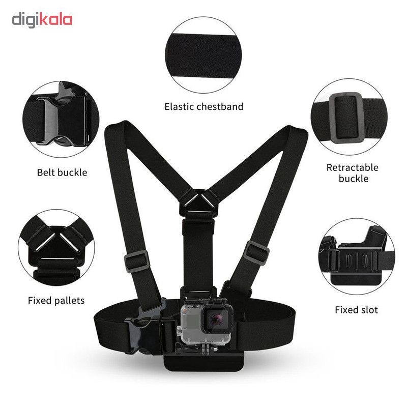 بند دورسینه مدل CMH-100 مناسب برای دوربین های ورزشی گوپرو