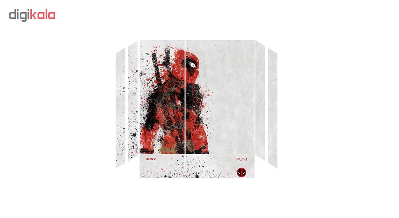 برچسب پلی استیشن 4 فت طرح DeadPool