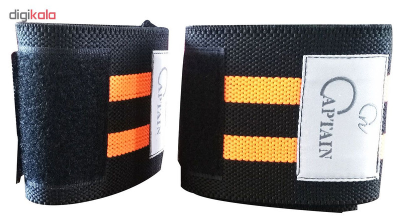 مچ بند بدنسازی کاپیتان اسپرت مدل WRIST بسته 2 عددی سایز freesize
