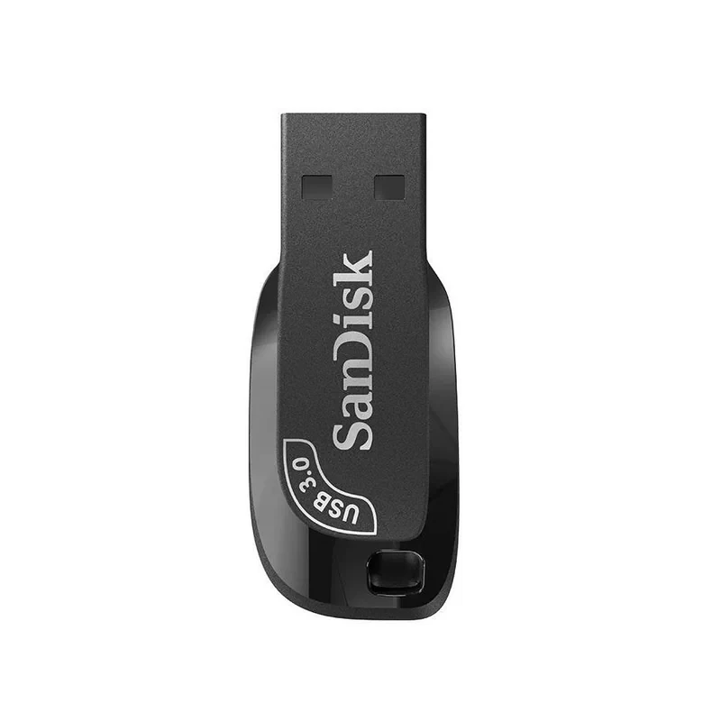فلش مموری سن دیسک مدل ULTRA SHIFT CZ410 ظرفیت 32 گیگابایت، رابط USB 3.1 با سرعت خواندن 100 مگابایت بر ثانیه، مناسب ضبط خودرو و تلویزیون، دارای نرم‌افزار امنیتی SanDisk SecureAccess و بازیابی فایل RESCUEPRO DELUXE
