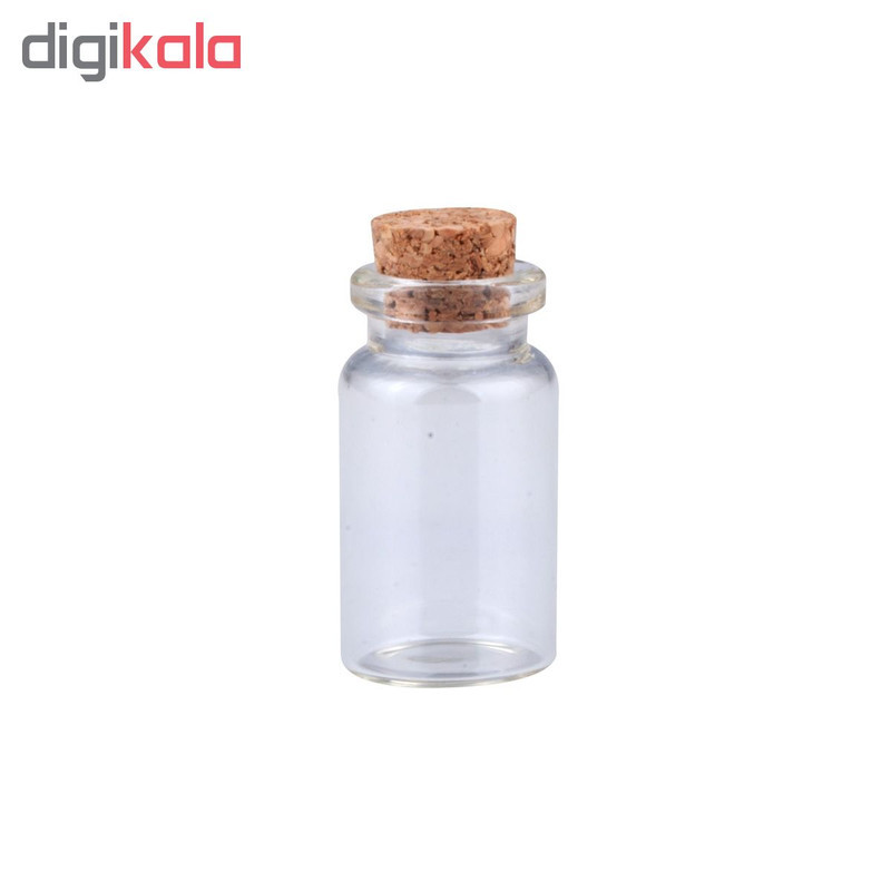 بطری دکوری طرح استوانه کد 0833 بسته 6 عددی