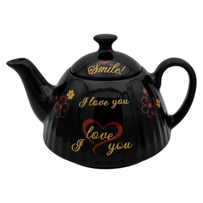 قوری مدل صدفی کد 11114xiloveyou گنجایش 850 میلی لیتر