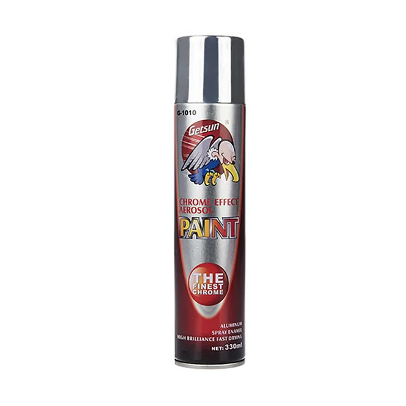 اسپری رنگ کروم براق  گتسان مدل G-1010 حجم 330 میلی‌ لیتر