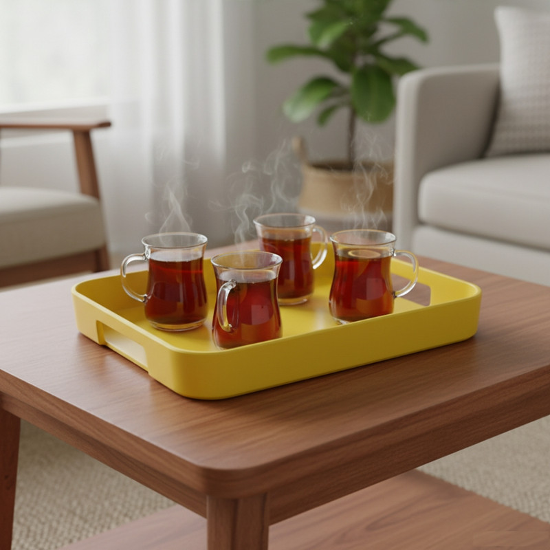 سینی دسته دار کد 913 سایز 29×36 سانتی متر