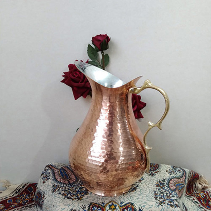 ست 8 تکه پارچ و لیوان مسی کد ZH28