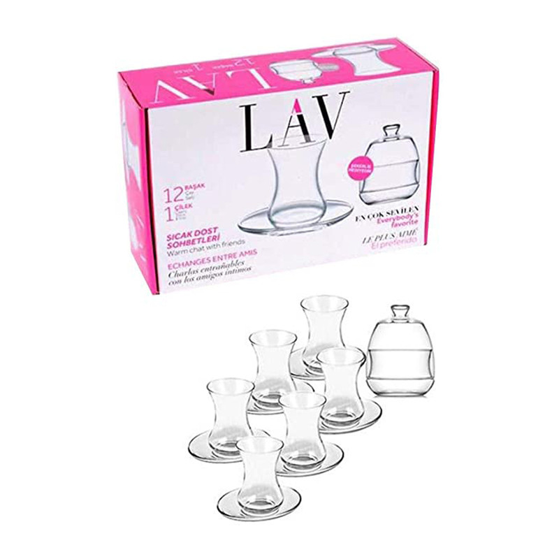 سرویس چای خوری 13 پارچه لاو مدل Basak کد DMT303