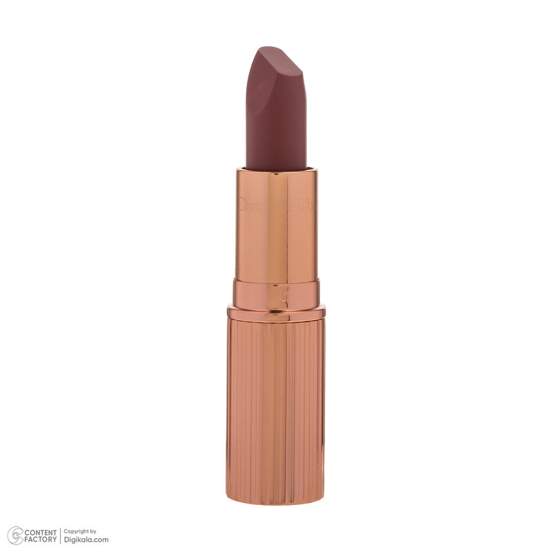 رژ لب شارلوت تیلبری مدل M-I-Kiss با شماره رنگ B4TG و رنگ قهوه‌ای، جلوه مات و وزن 3.5 گرم، مناسب استفاده روزانه