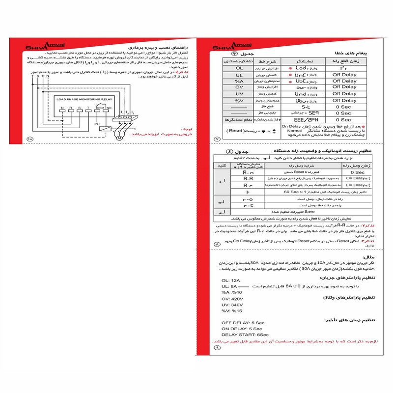 کنترل فاز بار 15 آمپر شیوا امواج مدل LPF-15A کد 13F5 بسته بیست و چهار عددی