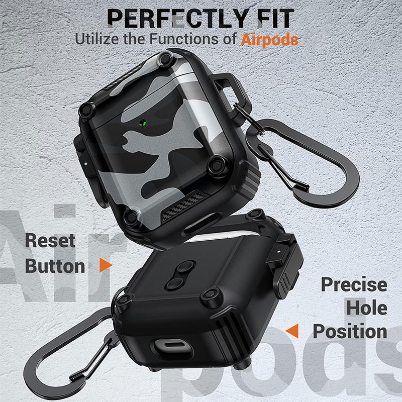 کاور گوف مدل Armymax_2nd مناسب برای کیس هدفون اپل Airpods 1  2